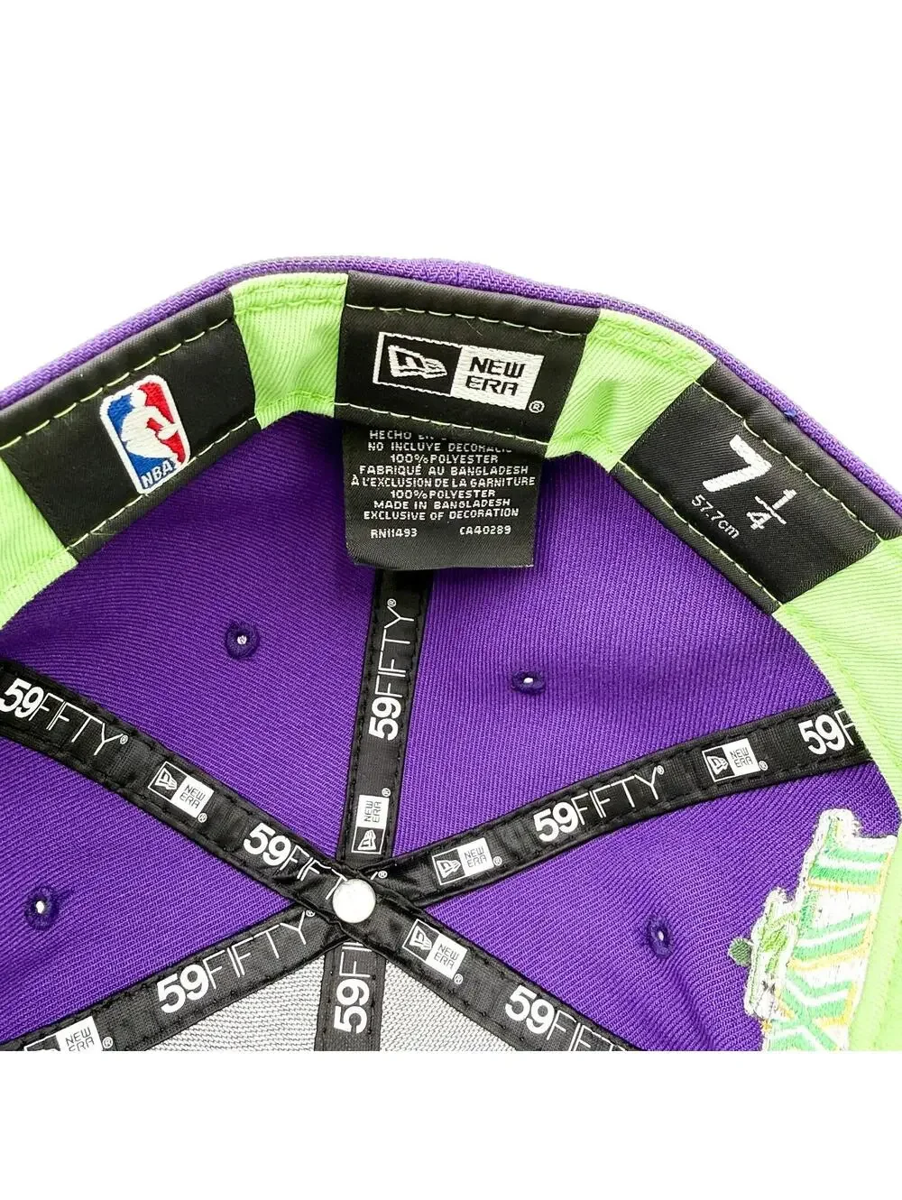 New Era Los Angeles Lakers 59FIFTY Fitted Hat Green Bottom NBA Finals Champs